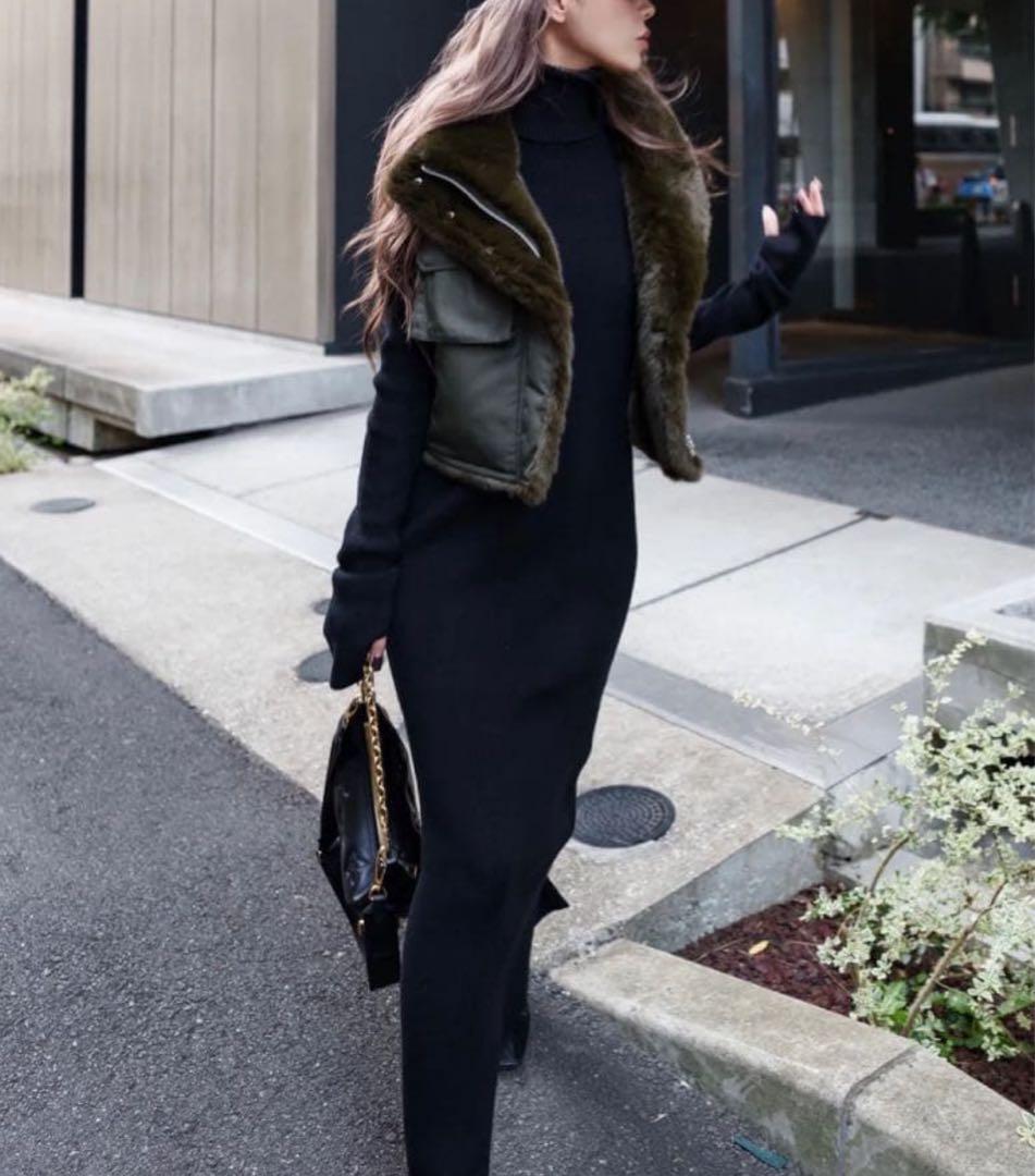 GlamLipsリバーシブルファーベスト♡