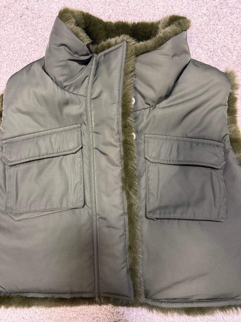 GlamLipsリバーシブルファーベスト♡