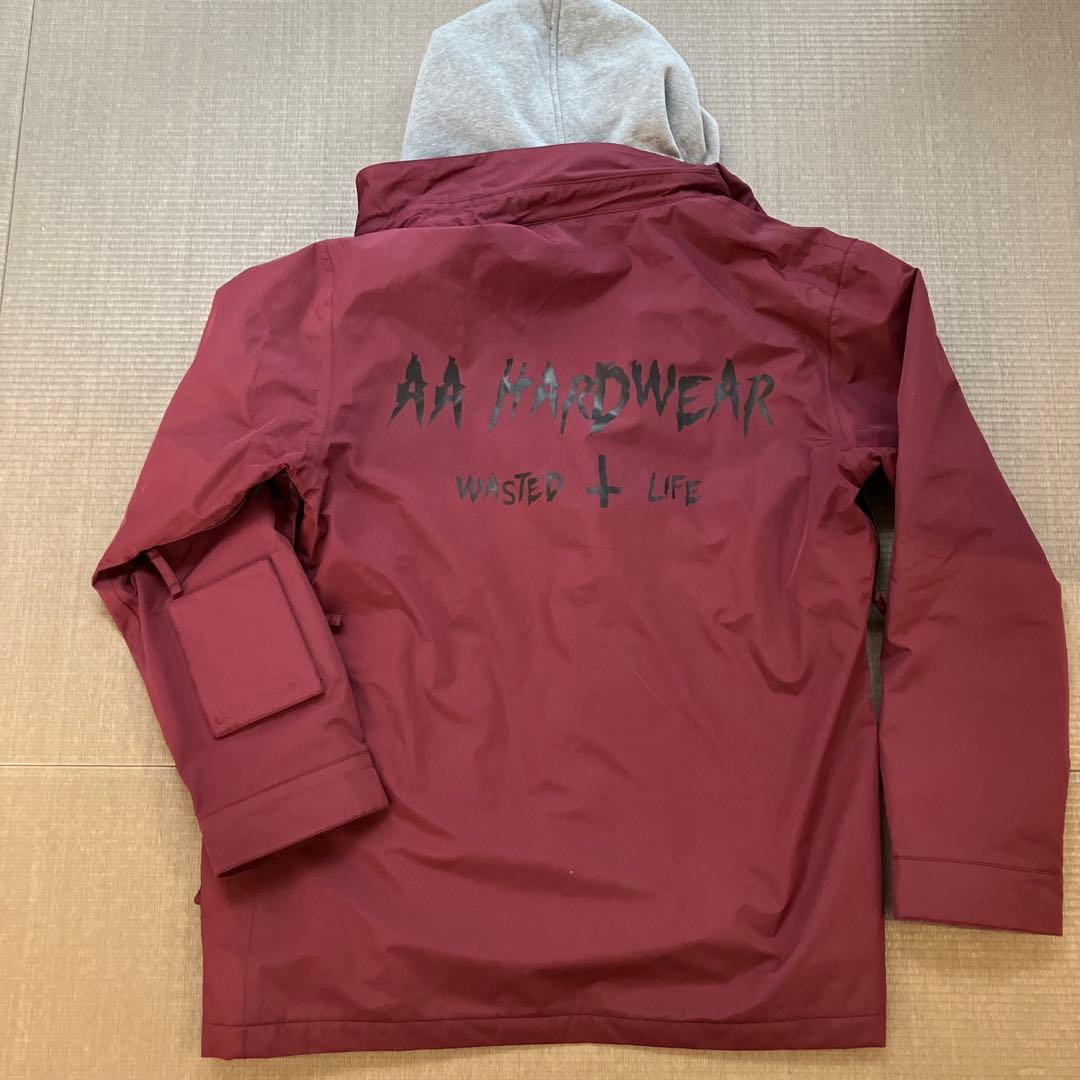 AA HARDWEAR バーガンディ フード付きジャケット L