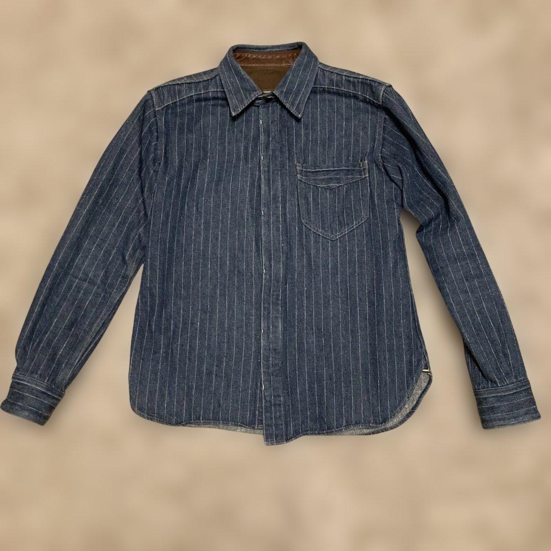 デラックスウエア　インディゴネルシャツ　レアモデル