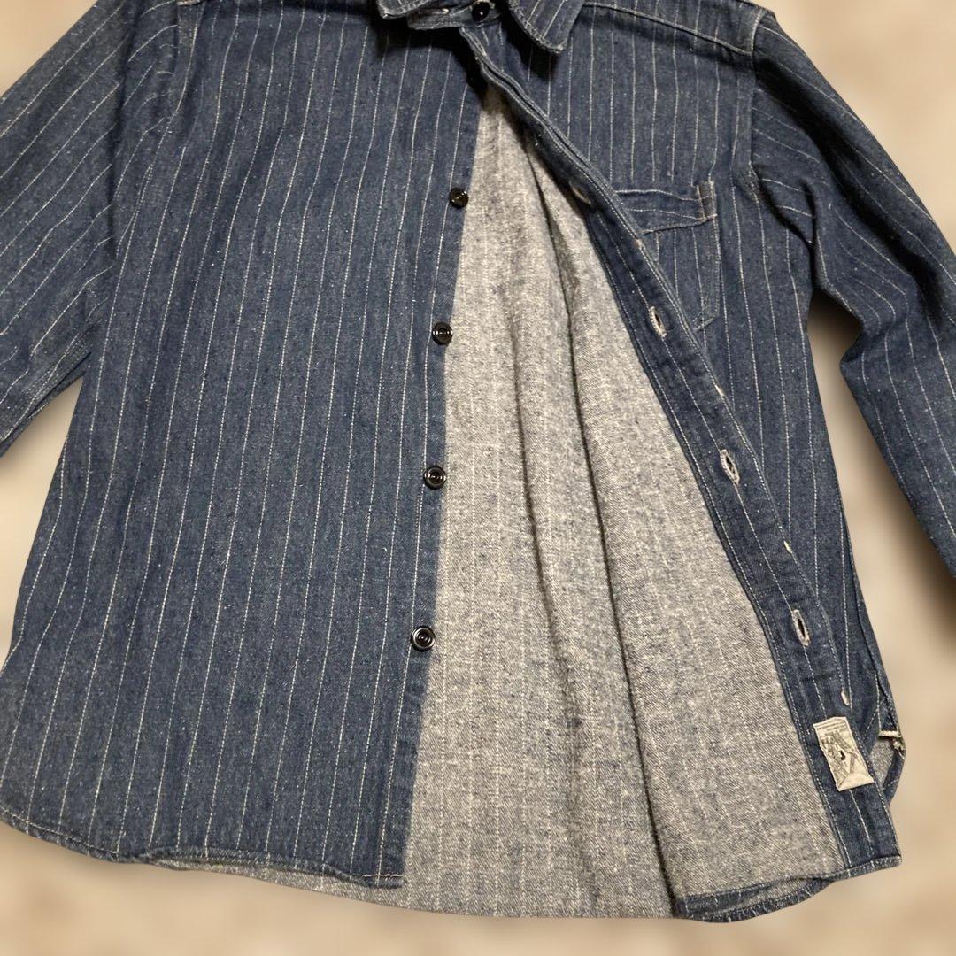 デラックスウエア　インディゴネルシャツ　レアモデル