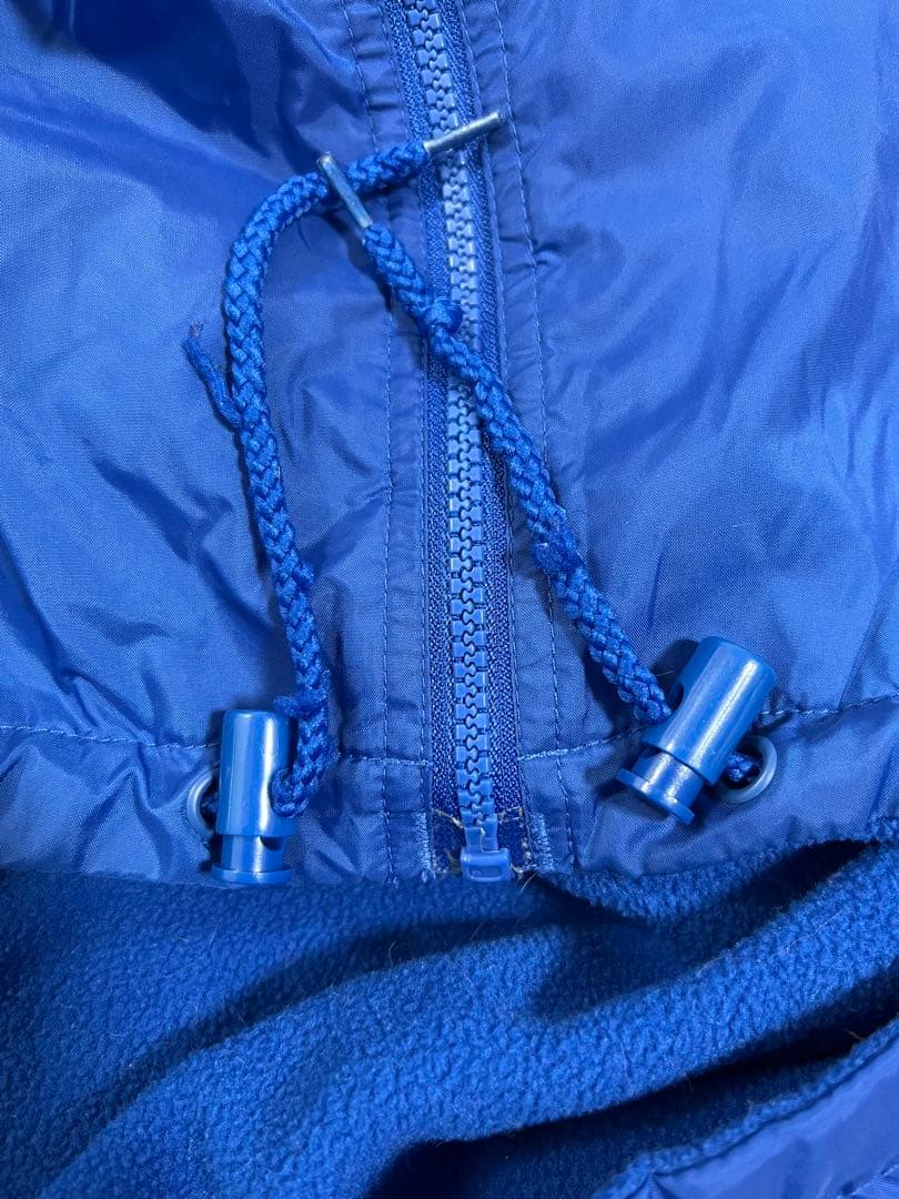 90s POLO SPORT 刺繍ロゴ 星条旗 裏地フリース ナイロンジャケット