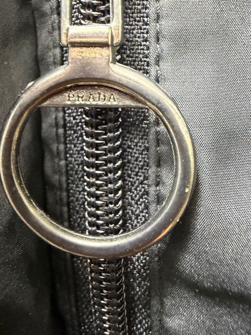PRADA プラダ ナイロン フード付き ジャケット レディース L ブラック