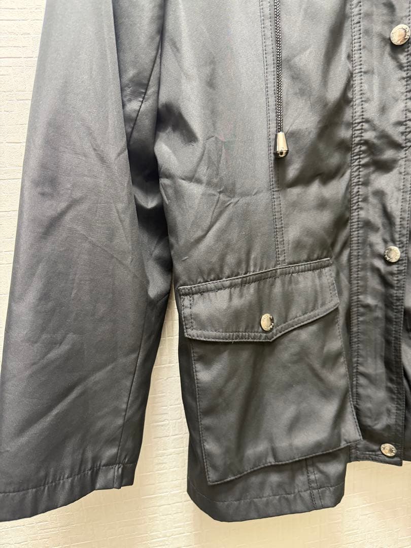 PRADA プラダ ナイロン フード付き ジャケット レディース L ブラック