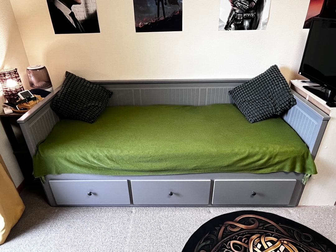 【美品】IKEA HEMNES ベッドフレーム+マットレス※引取は東大阪市