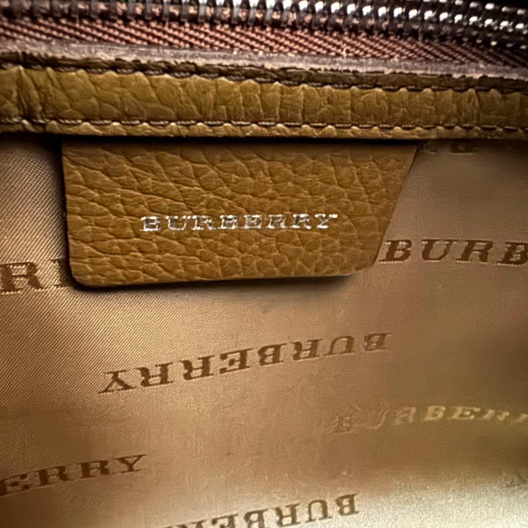 ★良品★Burberry バーバリー ミニボストン ノバチェック　ハンドバッグ