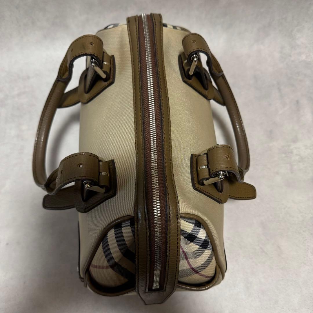 ★良品★Burberry バーバリー ミニボストン ノバチェック　ハンドバッグ