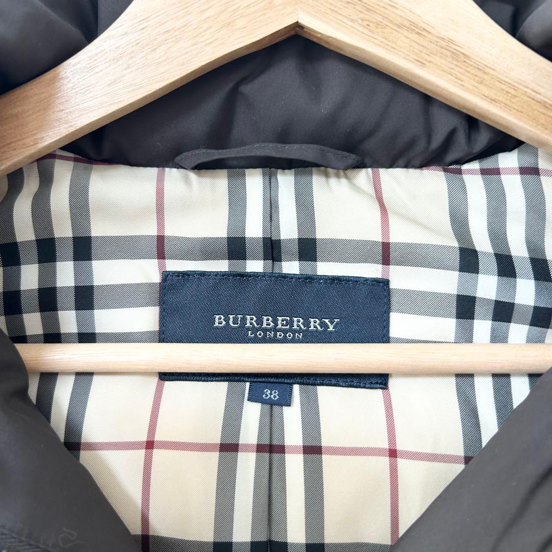 BURBERRY LONDON ダウンベスト　ブラウン　ノバチェック柄　38