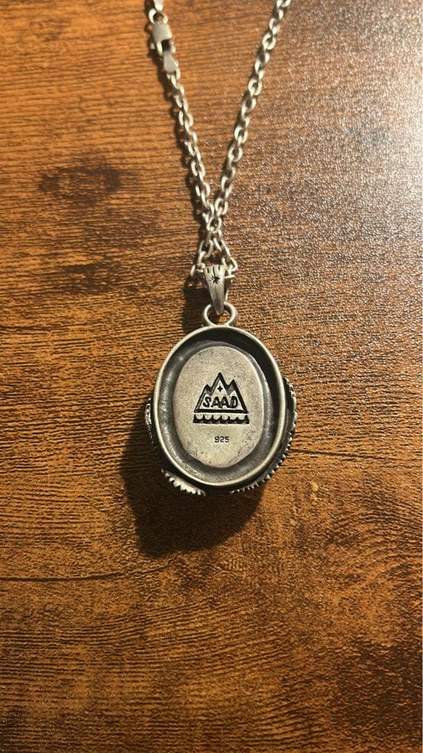 SAAD ネックレス イーグル ターコイズ シルバー925 （チェーン付き）