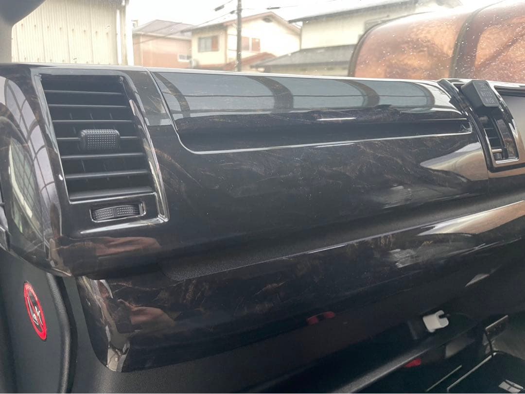 マホガニー調 インパネ ハイエースワゴン