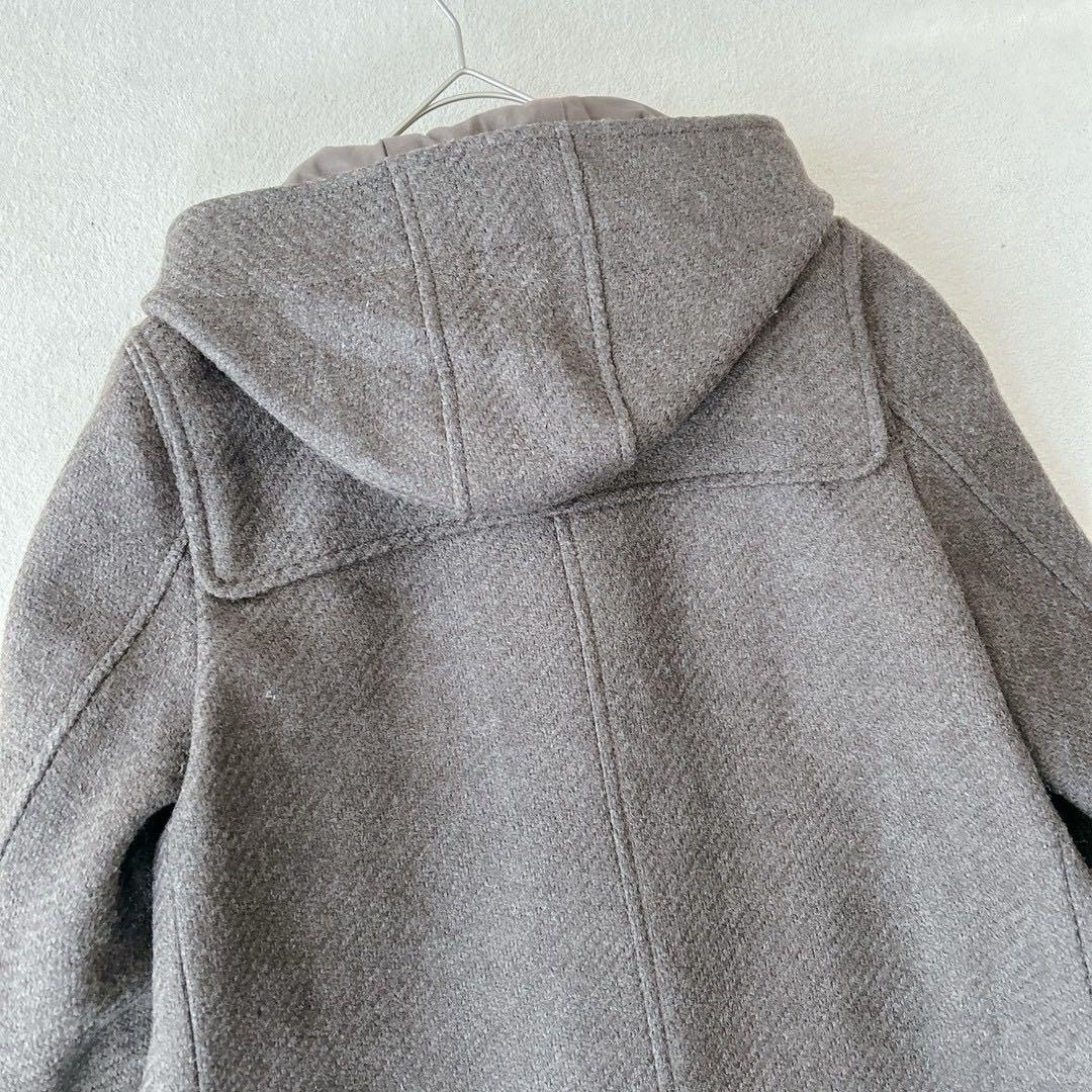 23区　ダッフルコート　フード　イタリア製　水牛トグル　ブラウン　3XL相当