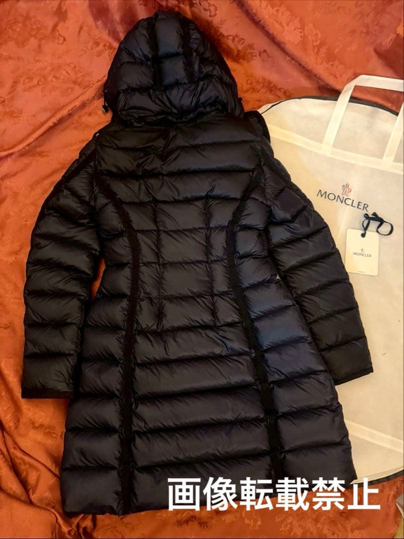 新型美品✨MONCLERモンクレールHERMINEエルミンヌ紺黒0ダウンプラダ