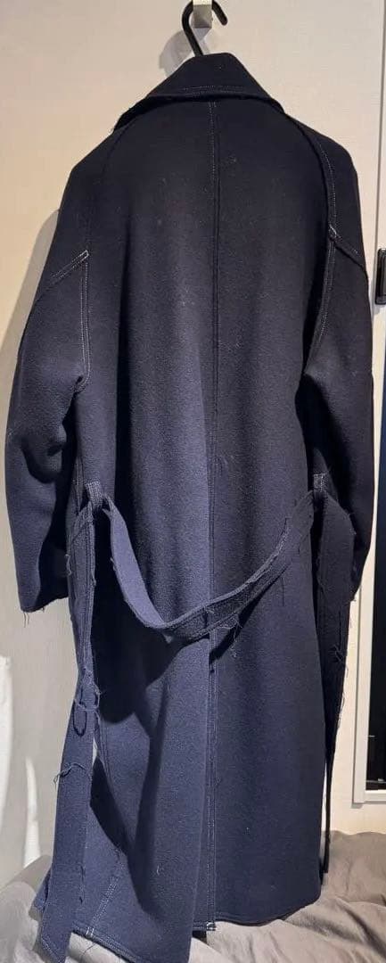 ウールカットオフステッチダブルオーバーコート【MAISON SPECIAL