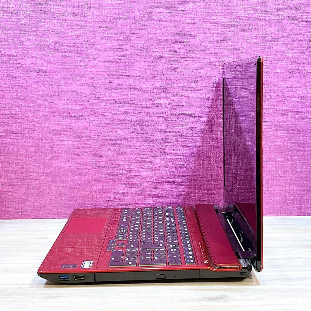 NEC赤✨美品✨すぐ使えるノートパソコン✨メモリ8G✨カメラ付✨初心者に✨大容量