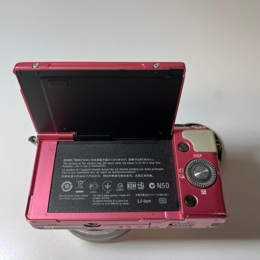 SONY NEX-3N ピンク ミラーレス 一眼レフ ズームレンズセット 動作品