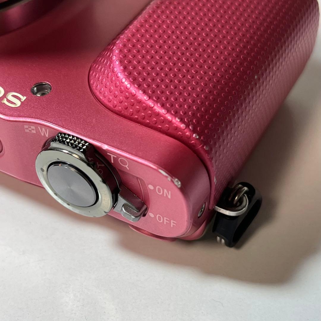 SONY NEX-3N ピンク ミラーレス 一眼レフ ズームレンズセット 動作品