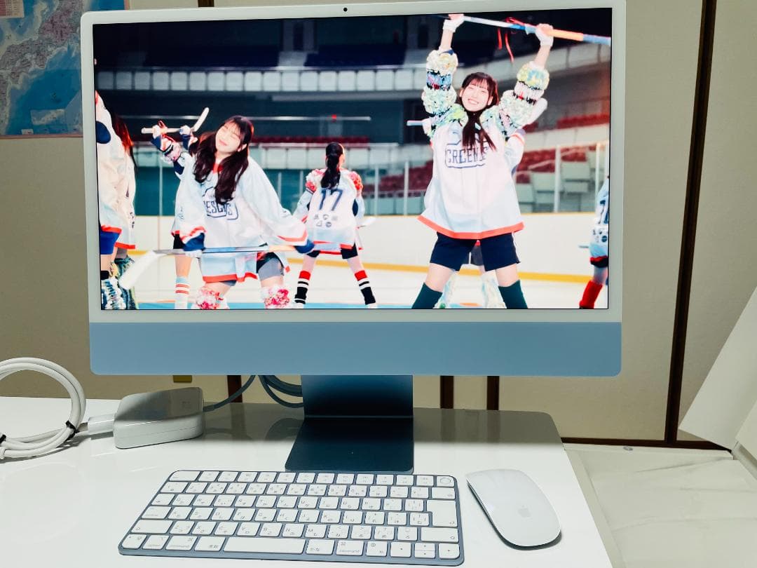 【極美品】iMac 24\" M1 512G ブルー / 4.5Kの超高画質体験