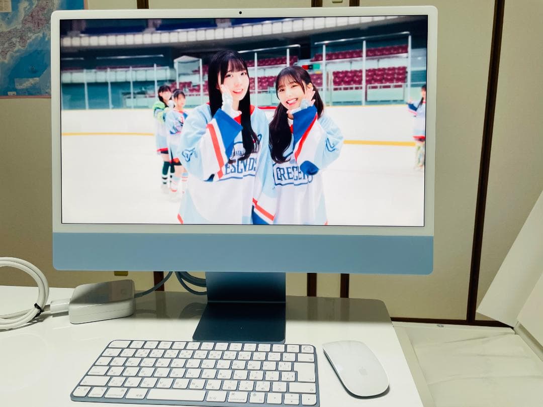 【極美品】iMac 24\" M1 512G ブルー / 4.5Kの超高画質体験