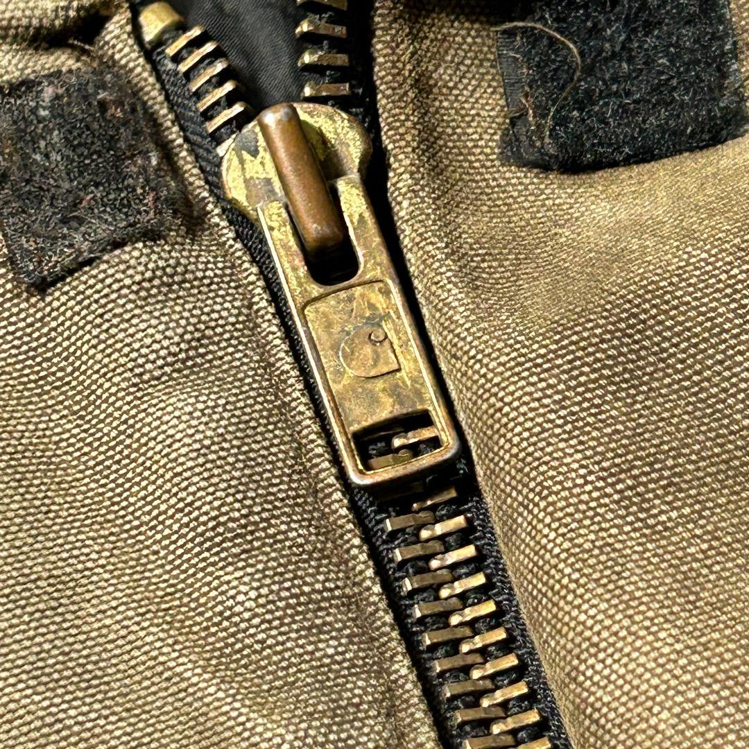 80-90s 星タグ USA製 ブラウン カーハート 短丈トラディショナル