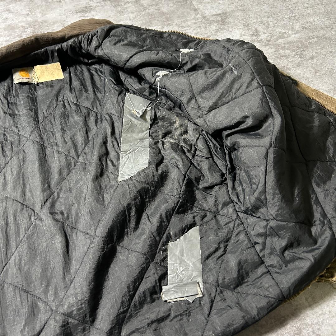 80-90s 星タグ USA製 ブラウン カーハート 短丈トラディショナル