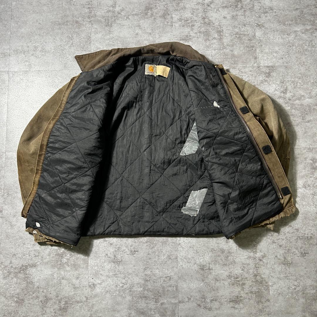 80-90s 星タグ USA製 ブラウン カーハート 短丈トラディショナル