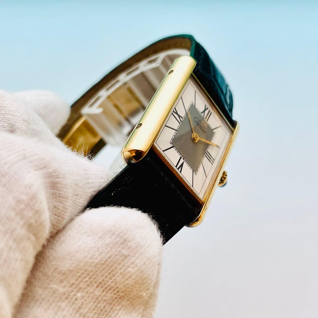 【極上品】カルティエ マストタンク LM ヴェルメイユ 整備済 590005