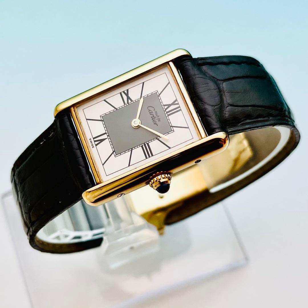 【極上品】カルティエ マストタンク LM ヴェルメイユ 整備済 590005