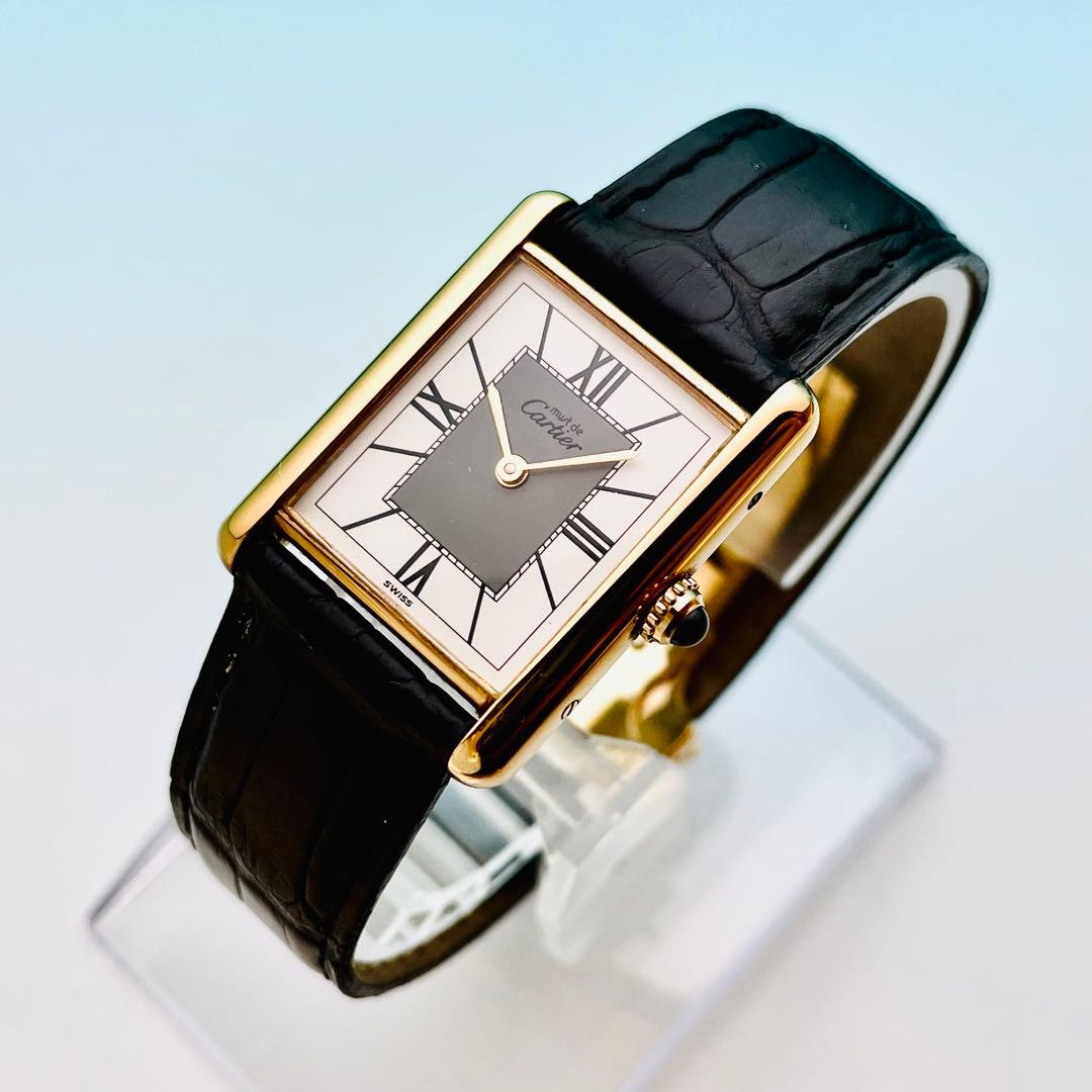 【極上品】カルティエ マストタンク LM ヴェルメイユ 整備済 590005