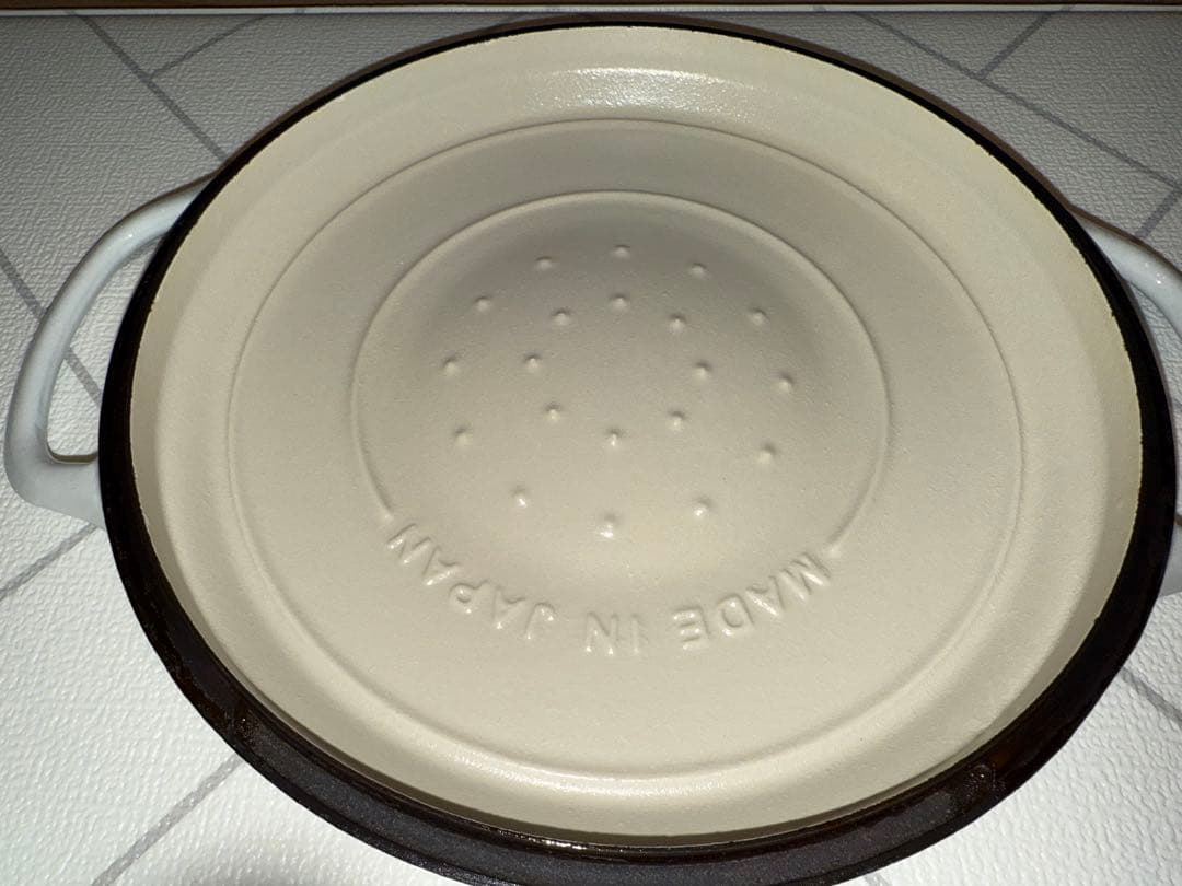 バーミキュラライスポット　ホワイト　中古