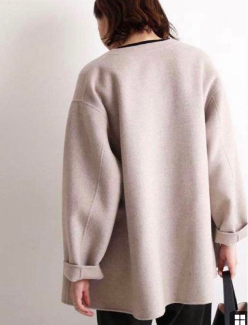 【連休割引】美品　スローブイエナ　ハミルトン　ダブルフェイスウールショートコート