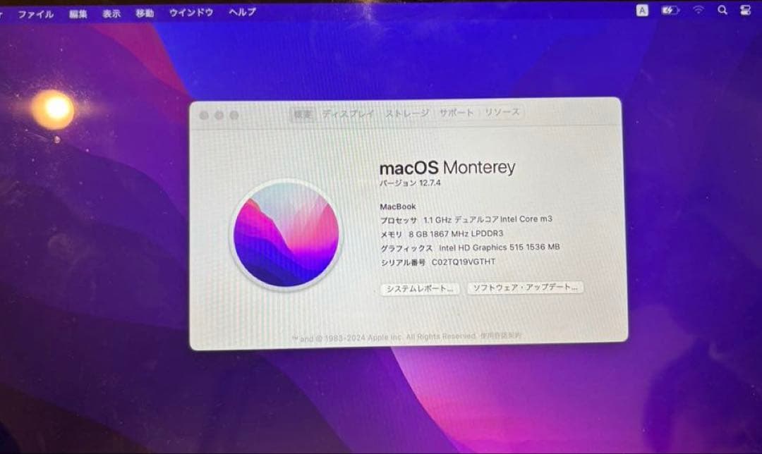 MacBook 12-inch, 2017 スペースグレイ メモ8G 256GB