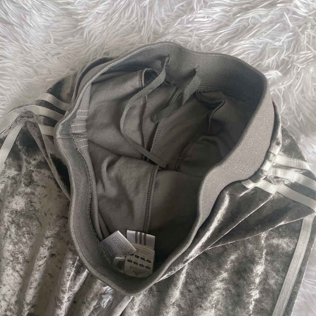 【希少】アディダス　セットアップ　ベロア　フレアパンツ　y2k M ライン