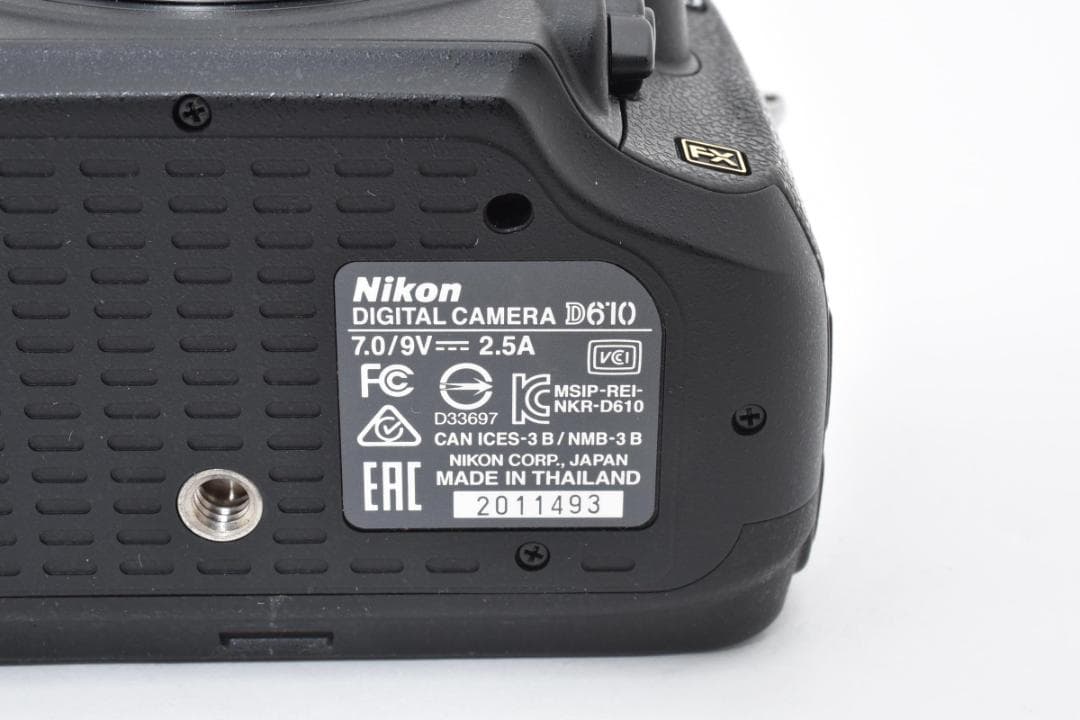 美品 ニコン　Nikon D610 ボディ 《ショット数6241回》 1424