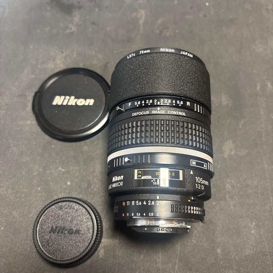AF DC-Nikkor105mm f/2Dレンズ
