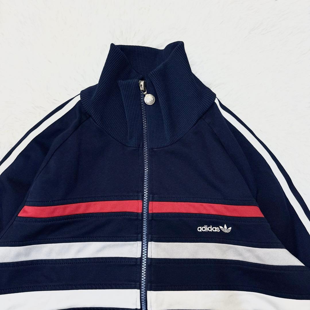 あのちゃん着用 adidas デサント製 ジャージ 70s 西ドイツ L 紺美品