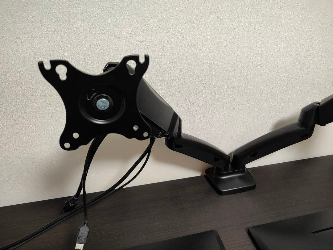 24インチ フルHDモニター2枚 & モニターアーム