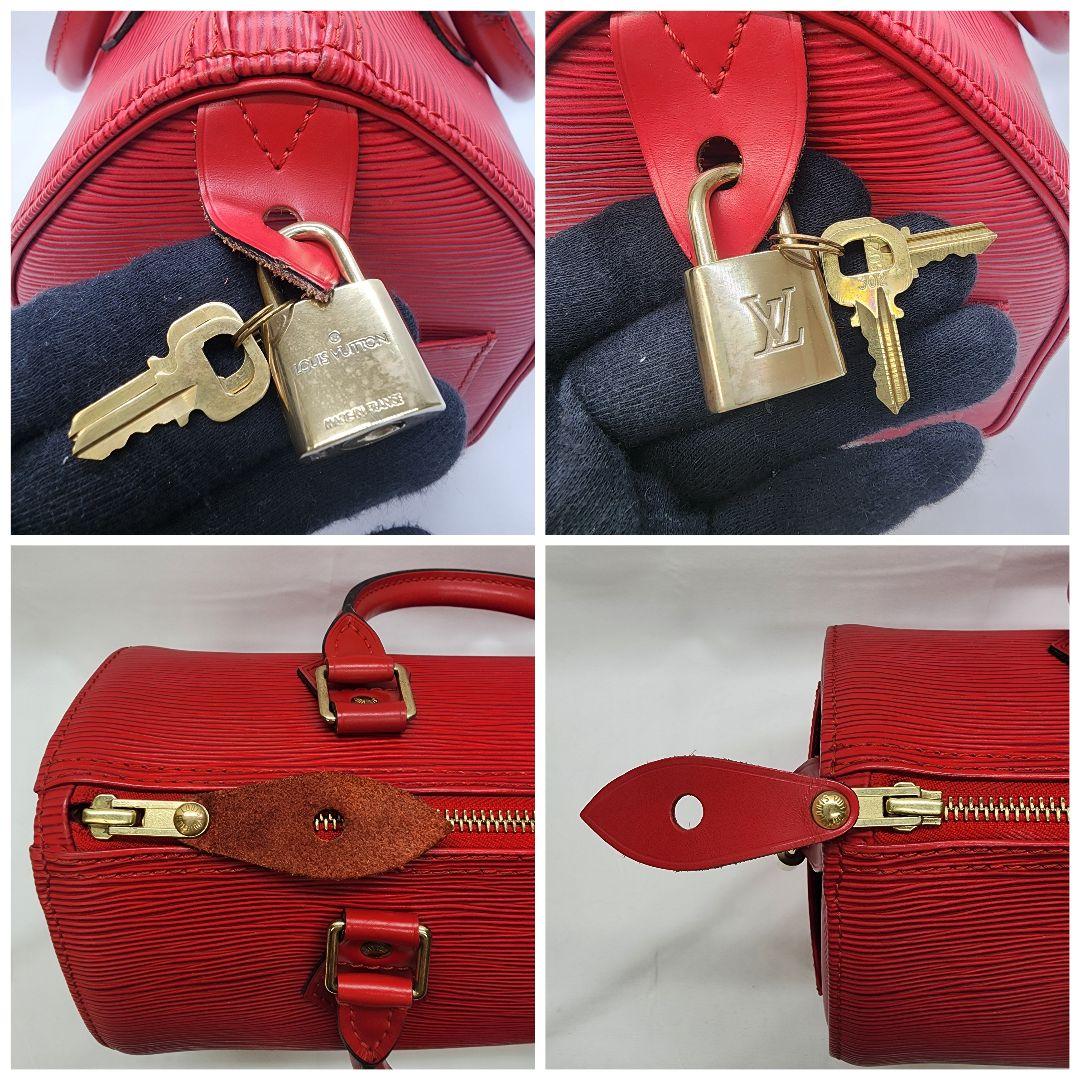【美品】Louis Vuitton ルイヴィトン エピ スピーディー25 レッド