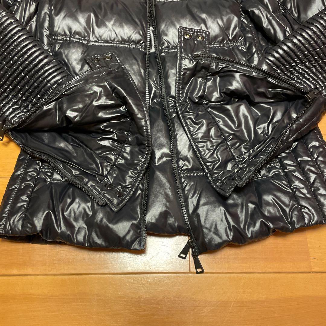 モンクレール 2022年製 SANGATTE バイカー風 ダウン 黒 3 美品