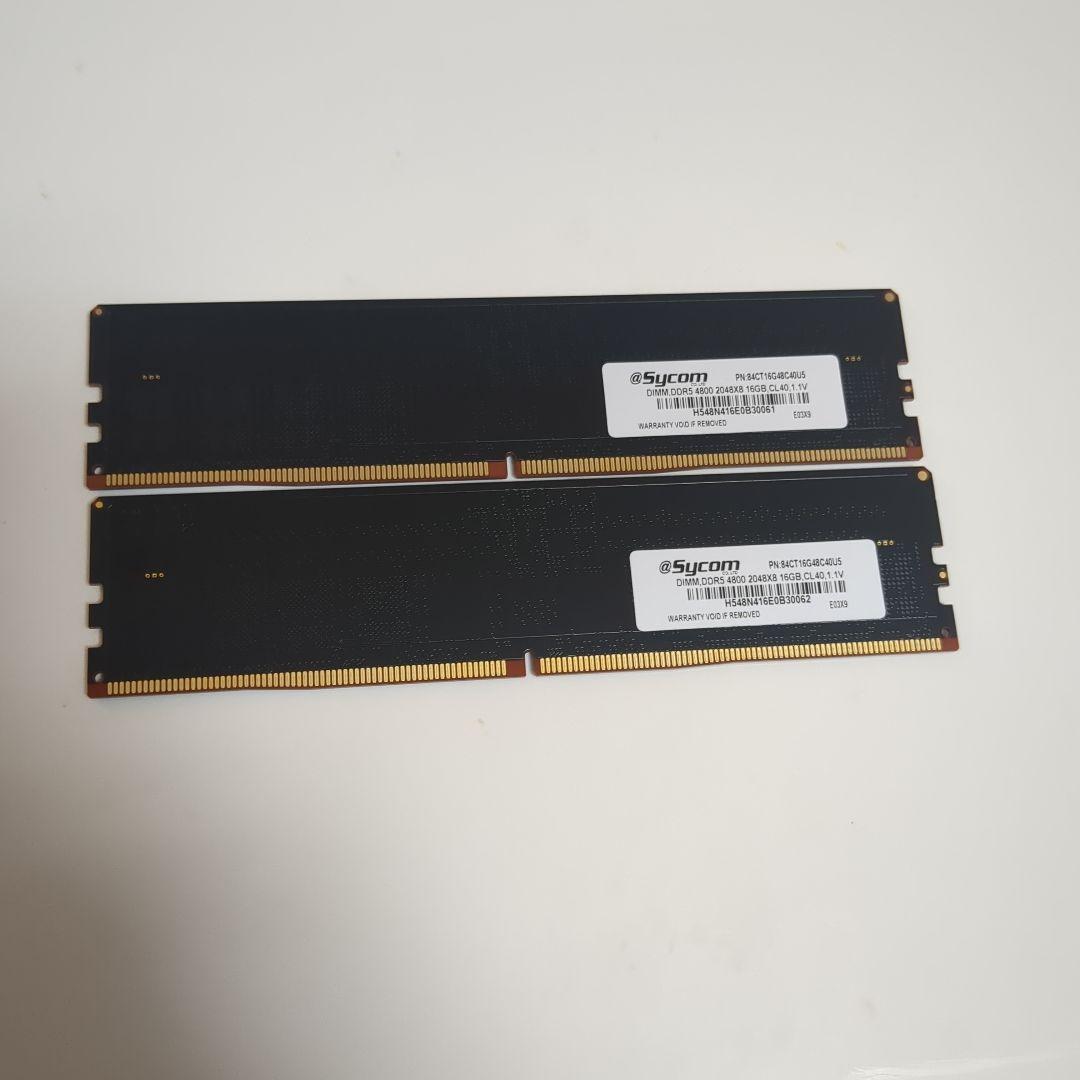 crucial DDR5-4800 32GB (2x16GB) メモリ