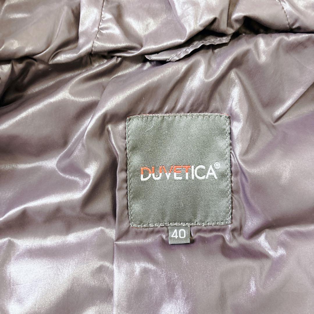美品 y2k DUVETICA ダウンジャケット　リアルファー着脱可　L 紫
