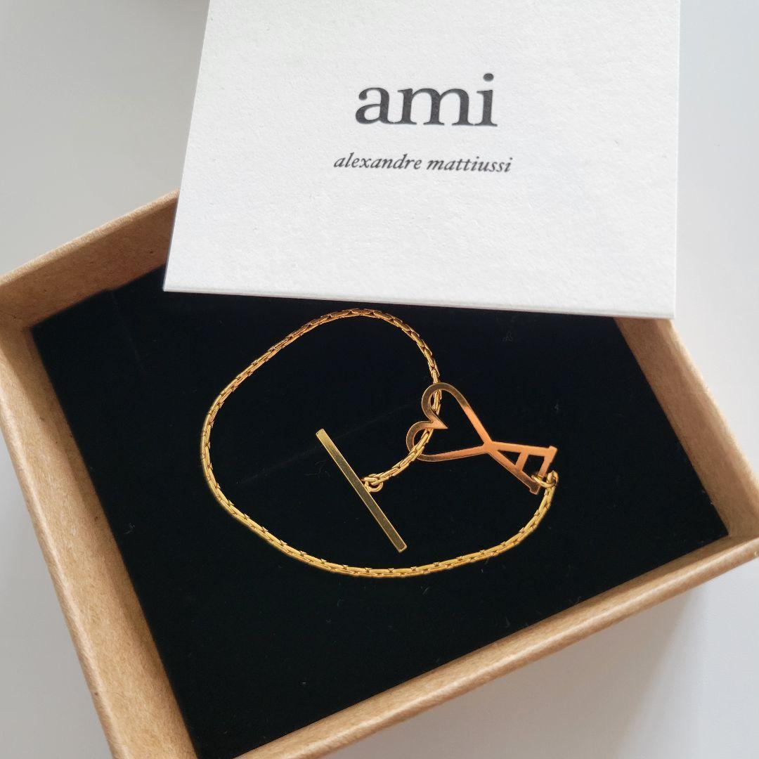 【新品】AMI PARIS/ AMI DE COEUR チェーンブレスレット S