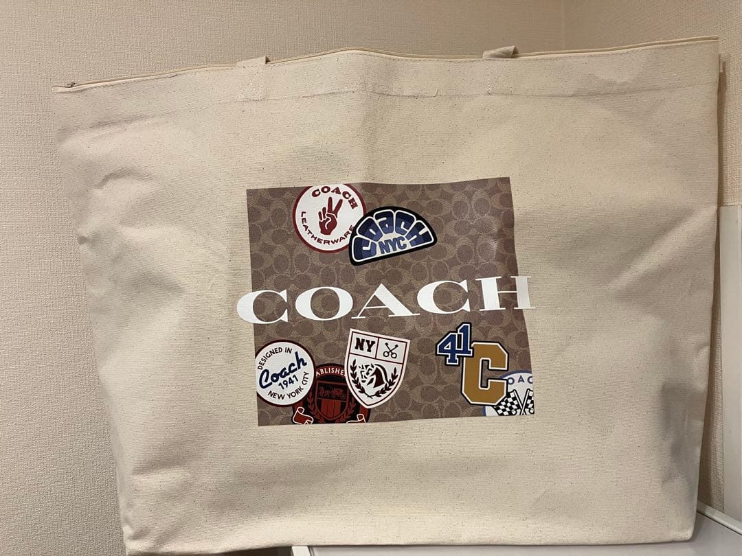 COACH サリバンポートフォリオと特大キャンバストートバッグセット　ラベンダー