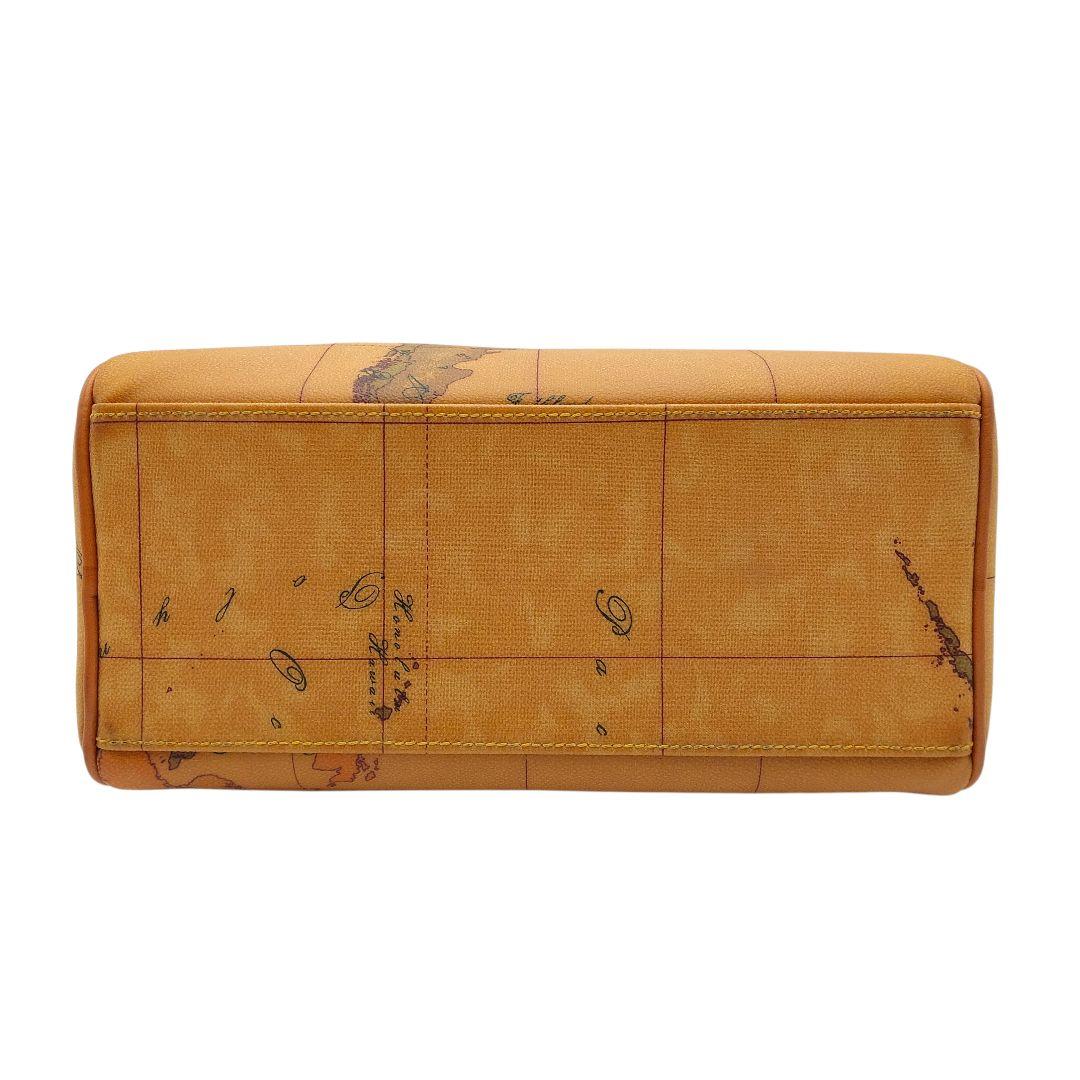 【極美品】プリマクラッセ　ボストンバッグ　地図柄 レザー 2way ショルダー