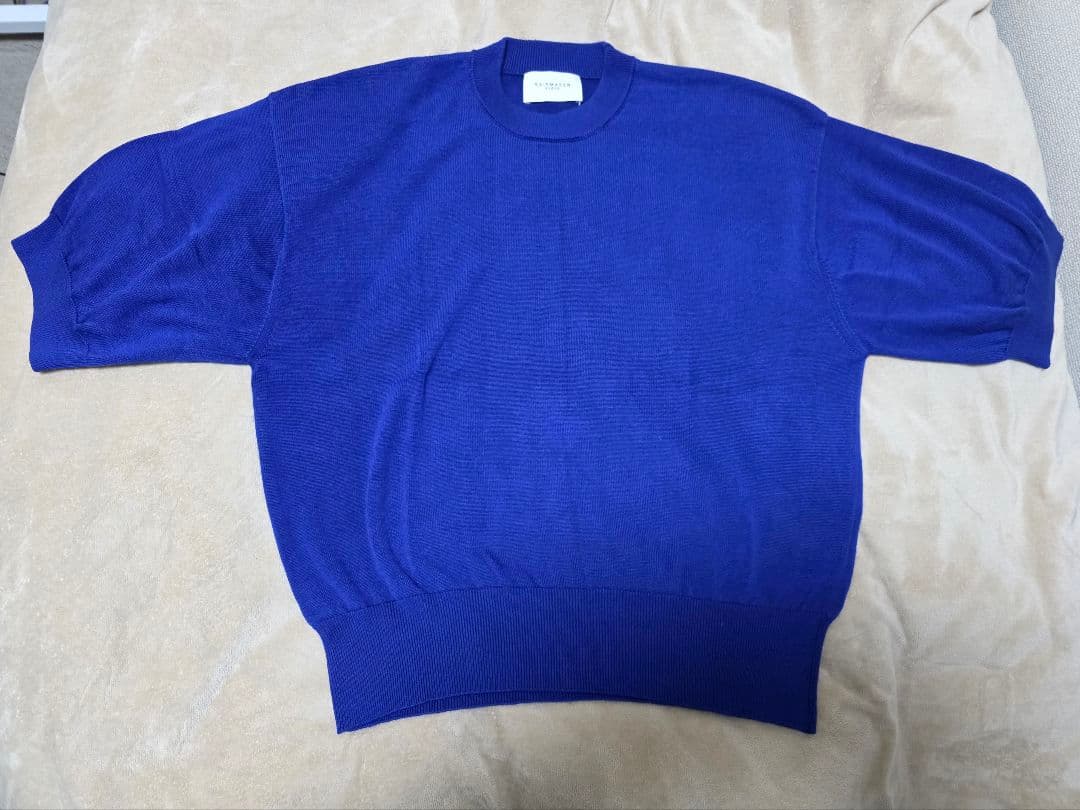 RAINMAKER CREW-NECK S/S SWEATER 青 サイズ4