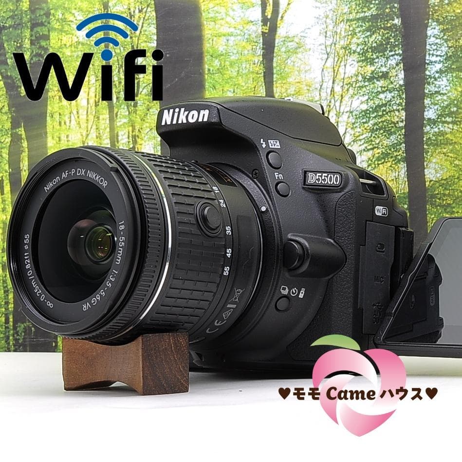 ショット数3765枚☆スマホ転送機能付☆Nikon D5500☆新型レンズセット