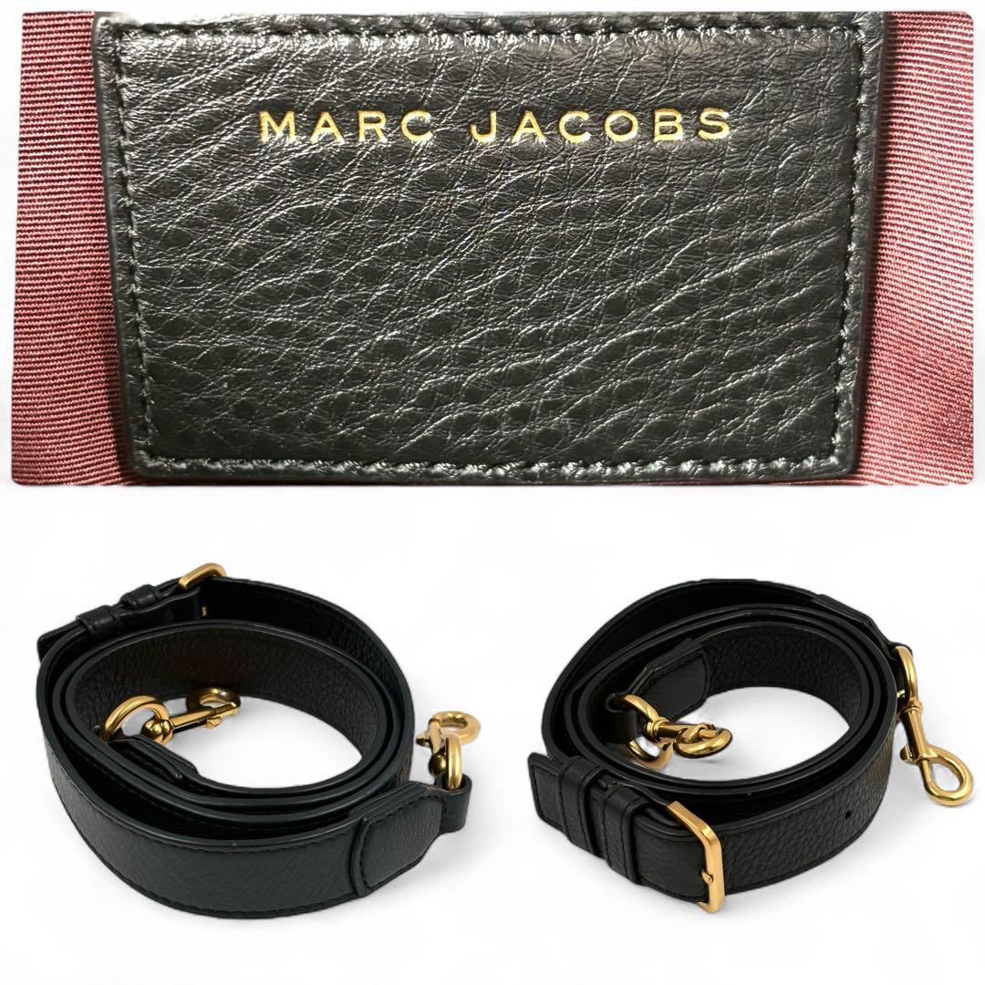 【極美品】 マークジェイコブス ボストンバッグ 2way ブラック レザー 現行