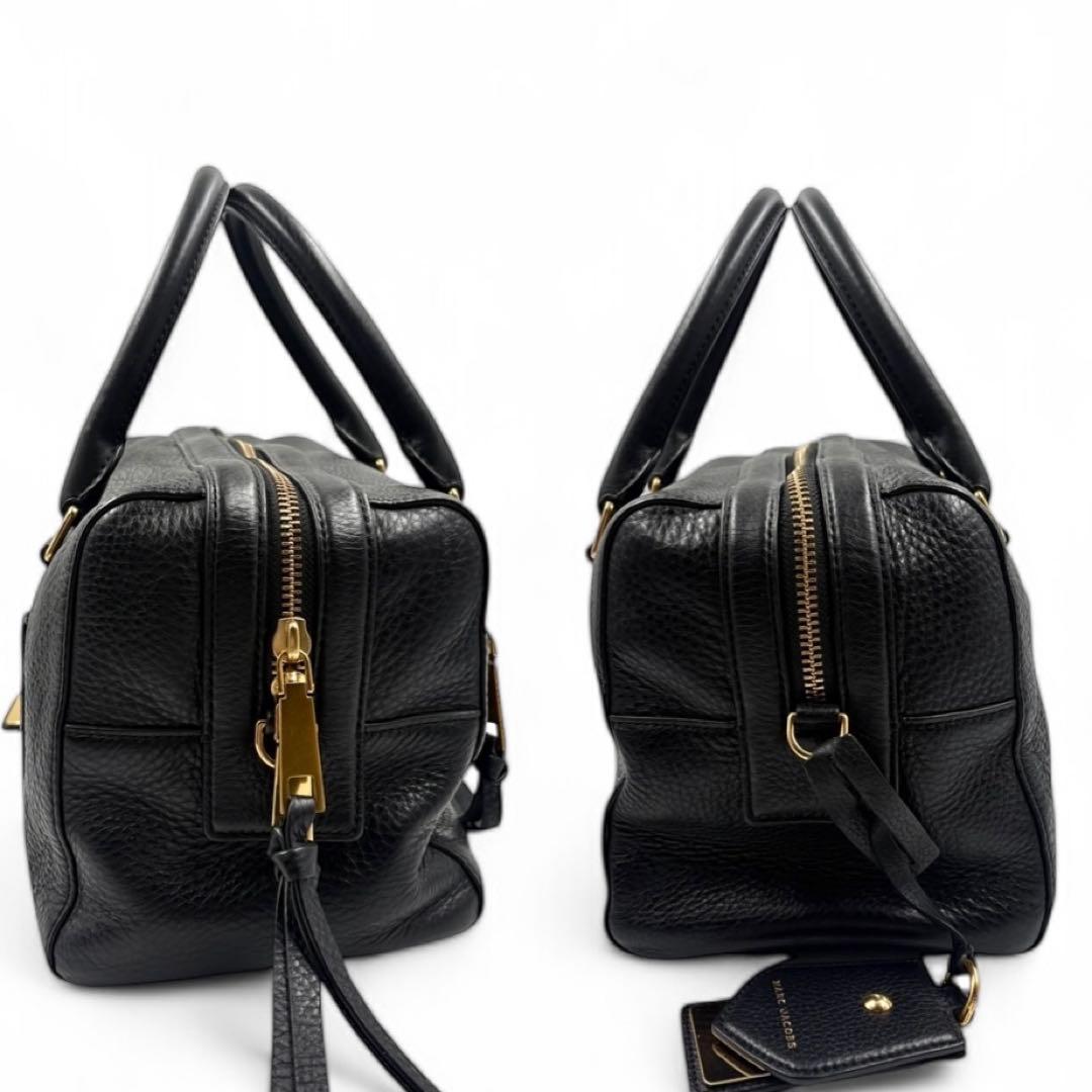 【極美品】 マークジェイコブス ボストンバッグ 2way ブラック レザー 現行