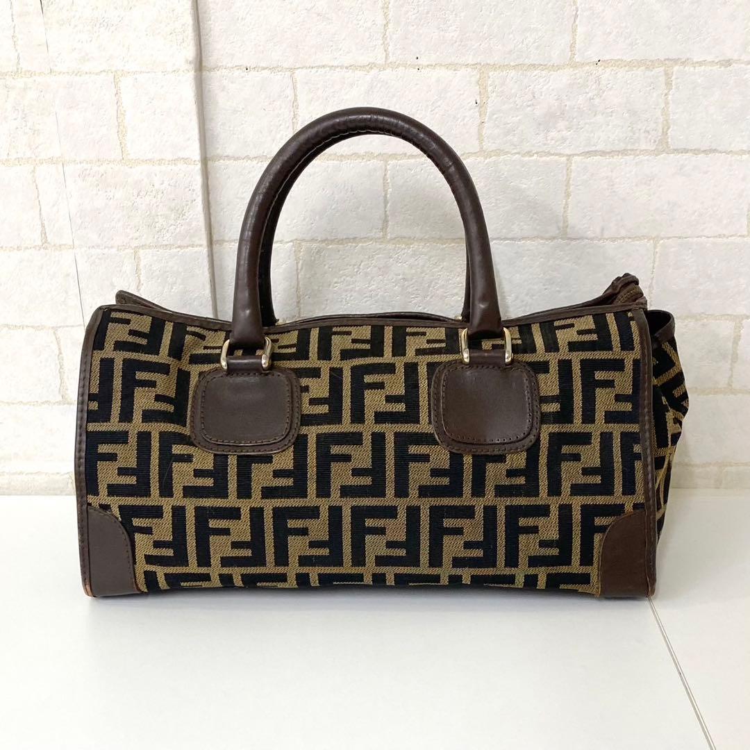 レディースバッグ 【FENDI】フェンディ　ズッカ柄ミニボストンバッグ