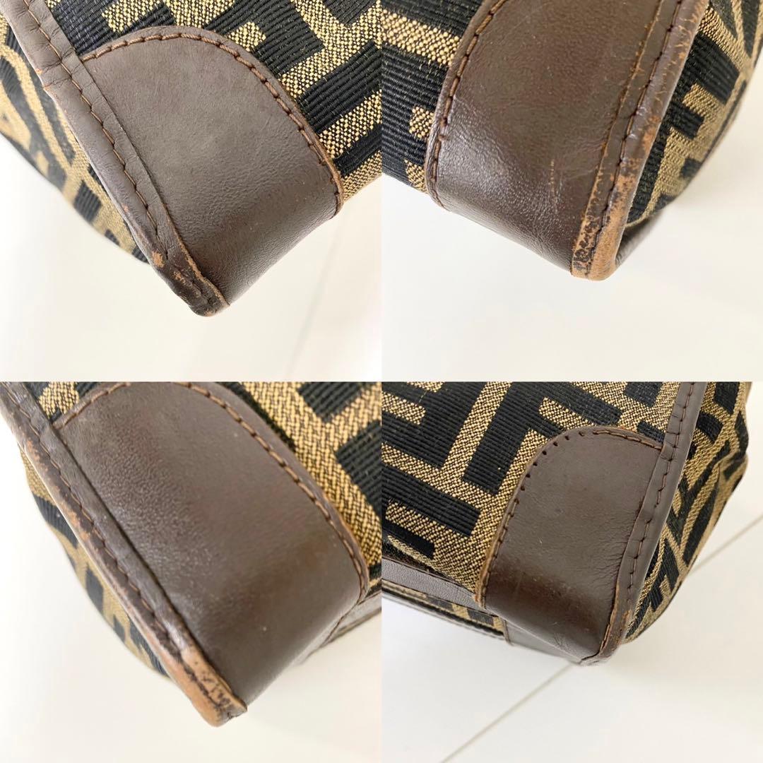 レディースバッグ 【FENDI】フェンディ　ズッカ柄ミニボストンバッグ