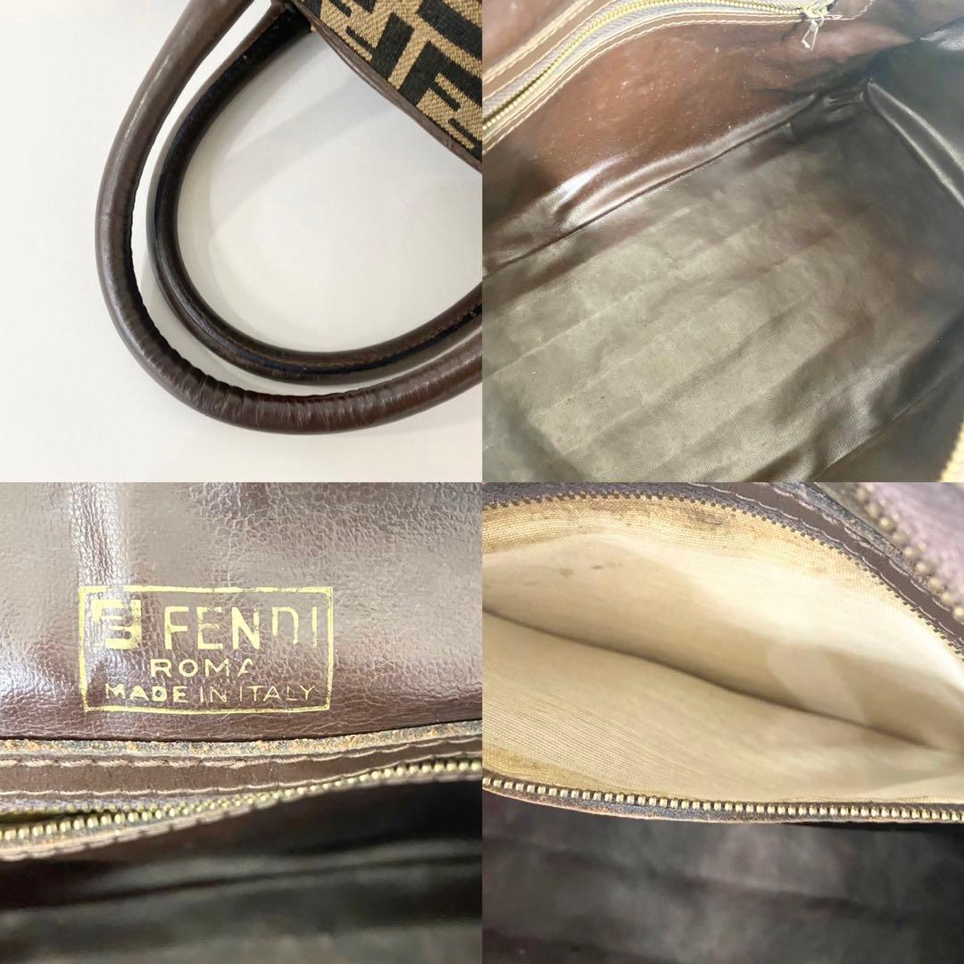 レディースバッグ 【FENDI】フェンディ　ズッカ柄ミニボストンバッグ